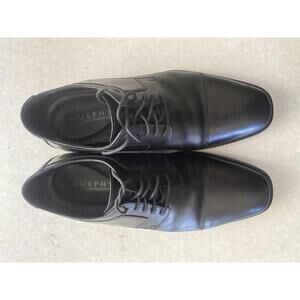 Johnston & Murphy Harmon  Mens Burgundy Leather Cap Toe Oxfords Shoe 9.5W